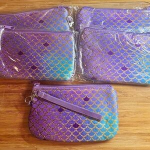 5 New Mermaid Scale Zipper Pouches
